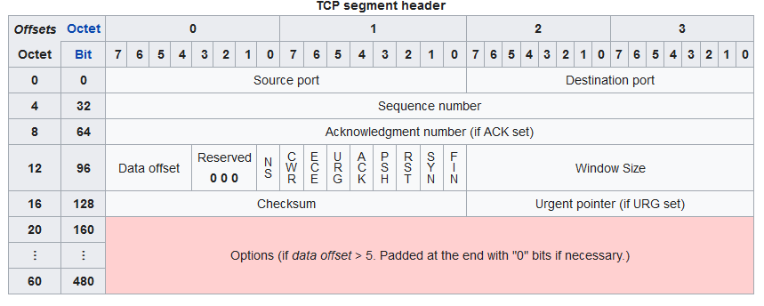 a TCP packet header; from Wikipedia, linked on click