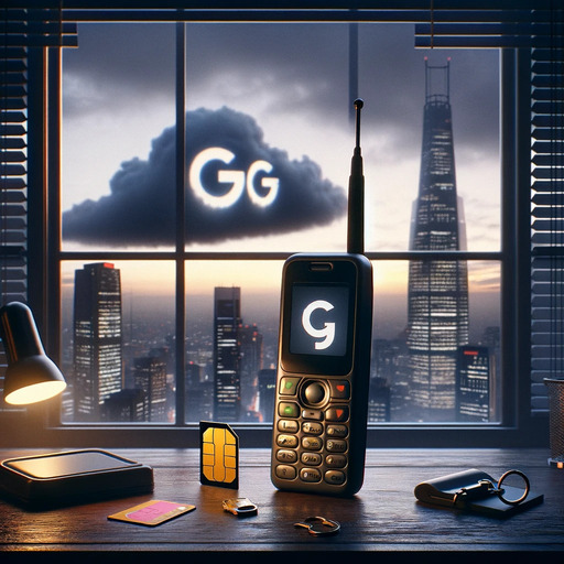 a phone, a sim card, and a cloud in the background with google logos