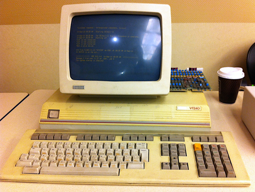 a VT240 terminal; CC-BY 2.0, by Dan Ruske